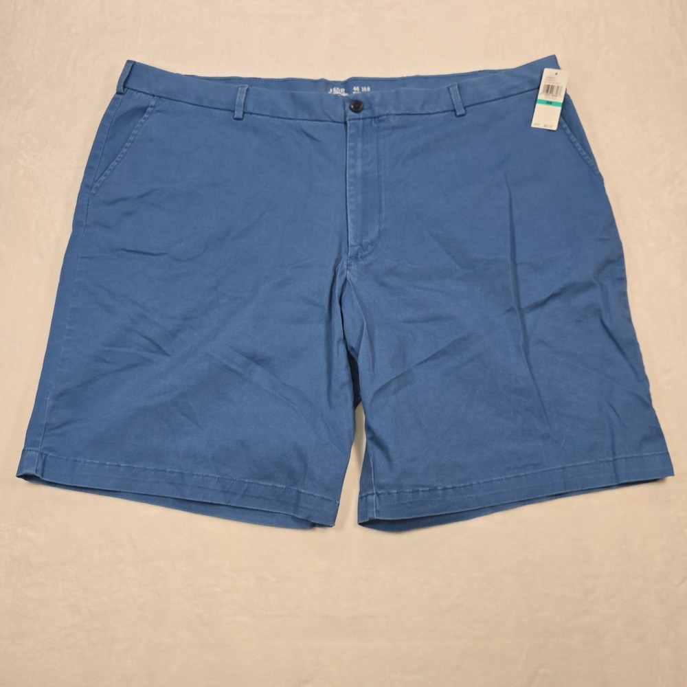 IZOD Saltwater Relaxed Classics Stretch Shorts Federal Blue 46W 10.5 Inseam NWT